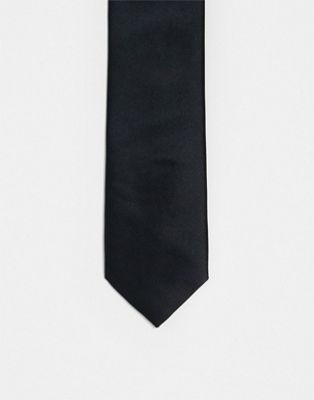 Twisted Tailor Ellroy tie in black Twisted Tailor