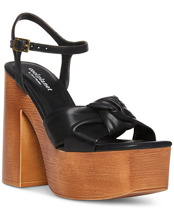 Women's Jilly Knotted Wood Platform Sandals Cool planet by Steve Madden