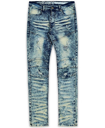 Мужские большие и высокие пляжные джинсы-скинни в винтажном стиле Reason