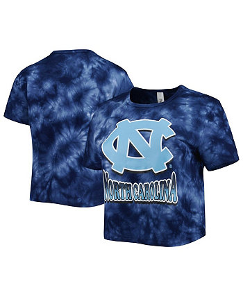 Женская темно-синяя укороченная футболка North Carolina Tar Heels Cloud-Dye ZooZatz