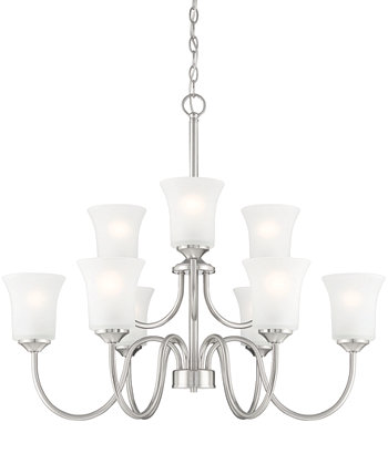 Bronson 30" Metal 9 Light Chandelier Designer's Fountain