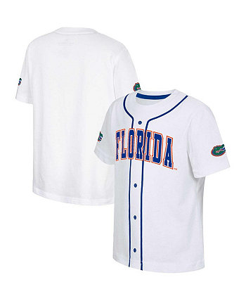 Белая бейсбольная футболка Florida Gators Buddy для мальчиков и девочек Big Boys and Girls Colosseum