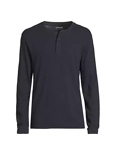 Мужской Лонгслив Vince Cotton Crewneck Henley Vince