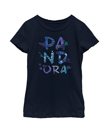 Girl's Avatar Pandora Flora and Fauna Logo Child T-Shirt 20th Century Fox