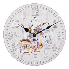 La Crosse Technology 404-2631T-INT 12-дюймовые кварцевые настенные часы для чаепития La Crosse Technology