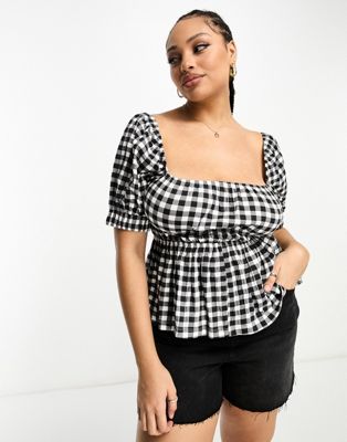Женская блузка с оборками ASOS Curve ASOS Curve