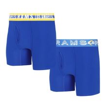 Men's Concepts Sport Los Angeles Rams Gauge Knit Boxer Brief Two-Pack Unbranded