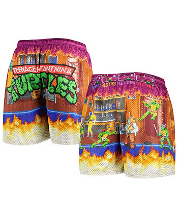 Мужские фиолетовые шорты для аркадных игр Teenage Mutant Ninja Turtles Chalk Line