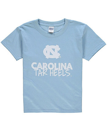 Синяя футболка с круглым вырезом для мальчиков и девочек Carolina North Carolina Tar Heels Two Feet Ahead