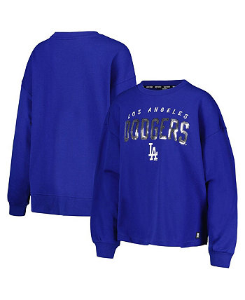 Women's Royal Los Angeles Dodgers Penelope Pullover Sweatshirt DKNY