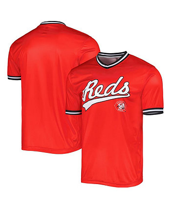 Мужская красная футболка команды Cincinnati Reds Cooperstown Collection Stitches