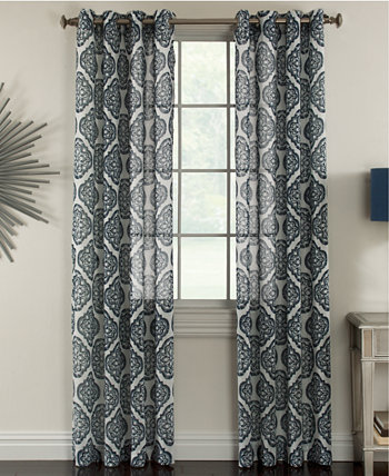 Прозрачная панель для штор Campbell с текстурированным принтом размером 50 x 84 дюйма Miller Curtains