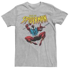 Мужская футболка с портретом Marvel Spider-Man Web Of Spider-Man Licensed Character