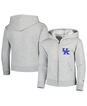 Толстовка с молнией во всю длину Big Boys Heather Grey Kentucky Wildcats League Collegiate Wear