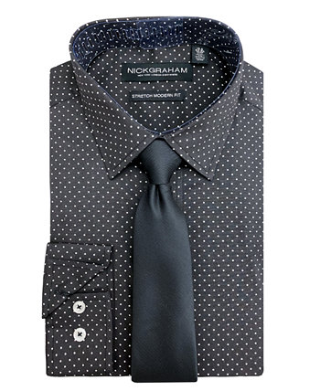Мужская классическая рубашка и галстук Modern Fit Nick Graham