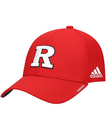 Мужская кепка Scarlet Rutgers Scarlet Knights 2021 Sideline Coaches AEROREADY Flex Hat Adidas