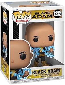 Funko Pop! Movies: Black Adam - Black Adam No Cape with Lighting Chest - Chance of Chase, Multicolor, Standard, 64189 Funko