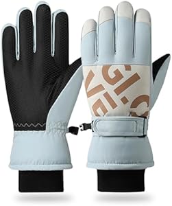 RIGWARL Unisex Waterproof Ski Gloves with Thermal Insulation, Touchscreen Sensitive RIGWARL