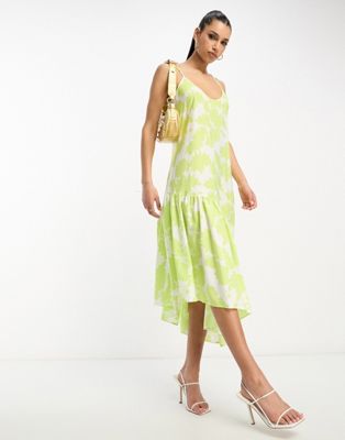Разноцветное платье-комбинация с принтом Armani Exchange AX ARMANI EXCHANGE