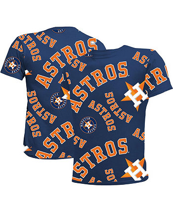 Темно-синяя футболка Houston Astros Allover Team для мальчиков и девочек Big Boys and Girls Stitches