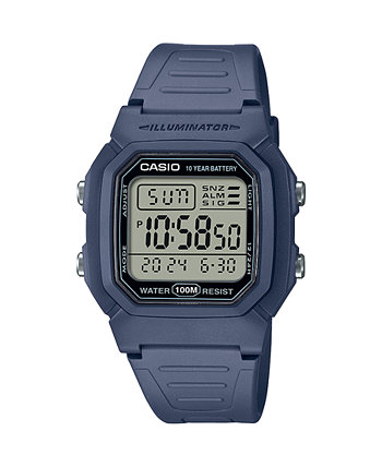 Мужские цифровые часы из синей смолы, 36,8 мм, W800H-2AV Casio