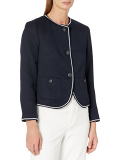 Textured Button Front Jacket Tommy Hilfiger