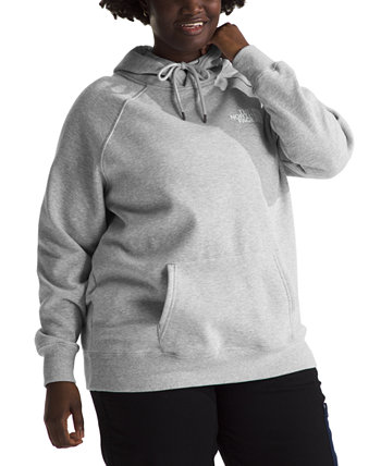 Plus Size Box Long-Sleeve Logo Hoodie The North Face