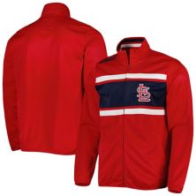 Мужская красная спортивная куртка G-III Sports by Carl Banks St. Louis Cardinals Off Tackle с молнией во всю длину In The Style