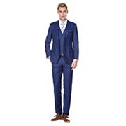 Men's 3-piece Premium Vested Slim Fit Suit Braveman