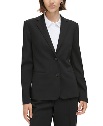 Миниатюрная куртка с воротником-стойкой на двух пуговицах Calvin Klein