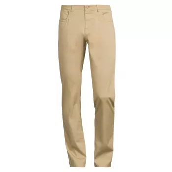 Stretch-Cotton Five-Pocket Trousers Canali