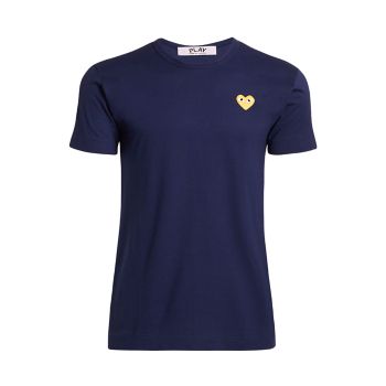 Embroidered Heart T-Shirt Comme des Garcons Play
