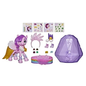 My Little Pony: A New Generation Movie Crystal Adventure Princess Petals - 3-Inch Pink Pony Toy, Surprise Accessories My Little Pony