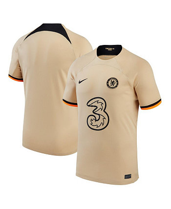 Мужская золотая футболка «Челси» 2022/23, третья копия, джерси Nike