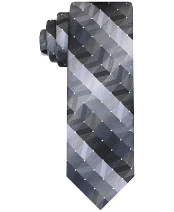 Мужской длинный галстук с геометрическим рисунком в горошек Van Heusen