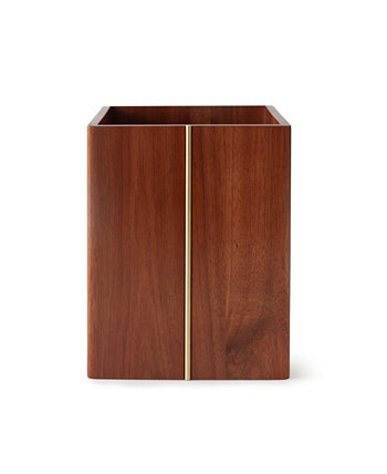 Soho Acacia Wood Waste Basket Cassadecor