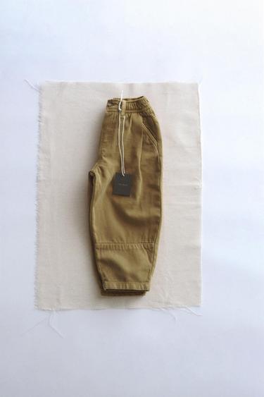 WOOL BLEND TWILL PANTS - TIMELESZ ZARA