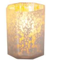 Hexagon Speckled Glass Votive Candle Holder A&B Home