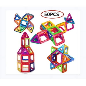 Magnetic Tiles 50PCS Building Blocks for Kids Construction Toys for Boys and Girls Toys Kids Activities Games - Christmas，Thanksgiving Gift Topboutique