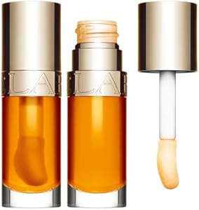 Clarins Lip Comfort Oil | Soothes, Comforts, Hydrates and Protects Lips | Sheer, High Shine Finish | Visibly Plumps | 93% Natural Ingredients | Organic Sweetbriar Rose Oil, Rich in Omega-6 and Omega-3 Clarins