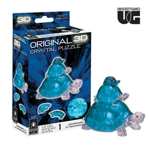 Turtles Original 3D Crystal Puzzle from BePuzzled, Ages 12 and Up Original 3D Crystal Puzzles