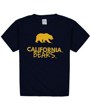 Темно-синяя футболка с круглым вырезом Big Boys Cal Bears Two Feet Ahead
