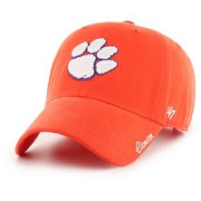 Женская регулируемая шляпа с логотипом '47 Orange Clemson Tigers Miata Clean Up Logo Unbranded