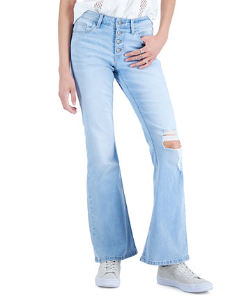 Расклешенные джинсы с пуговицами для юниоров Celebrity Pink