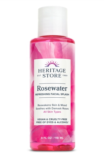 Освежающий спрей для лица с розовой водой Heritage Store -- 4 жидких унции Heritage Store