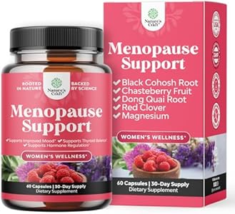 Complete Herbal Menopause Supplement for Women - Multibenefit Menopause Relief Hormone Balance for Night Sweats Mood and More with Dong Quai Vitex Chaste Berry and Black Cohosh - 30 Servings (Порции) Natures Craft