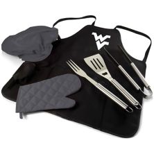 Picnic Time West Virginia Mountaineers BBQ Фартук Tote Pro Grill Set Picnic Time