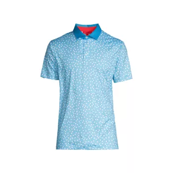 Clyde Printed Polo REDVANLY