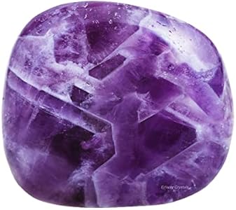 Amethyst Healing Crystal Stones, 1.25-2.0" Large Reiki Healing Gemstones Natural Tumbled Polished Stones for Energy Witchcraft Therapy Meditation Erliway