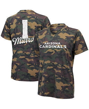 Women's Kyler Murray Camo Arizona Cardinals Name and Number Tri-Blend V-Neck T-shirt Industry Rag